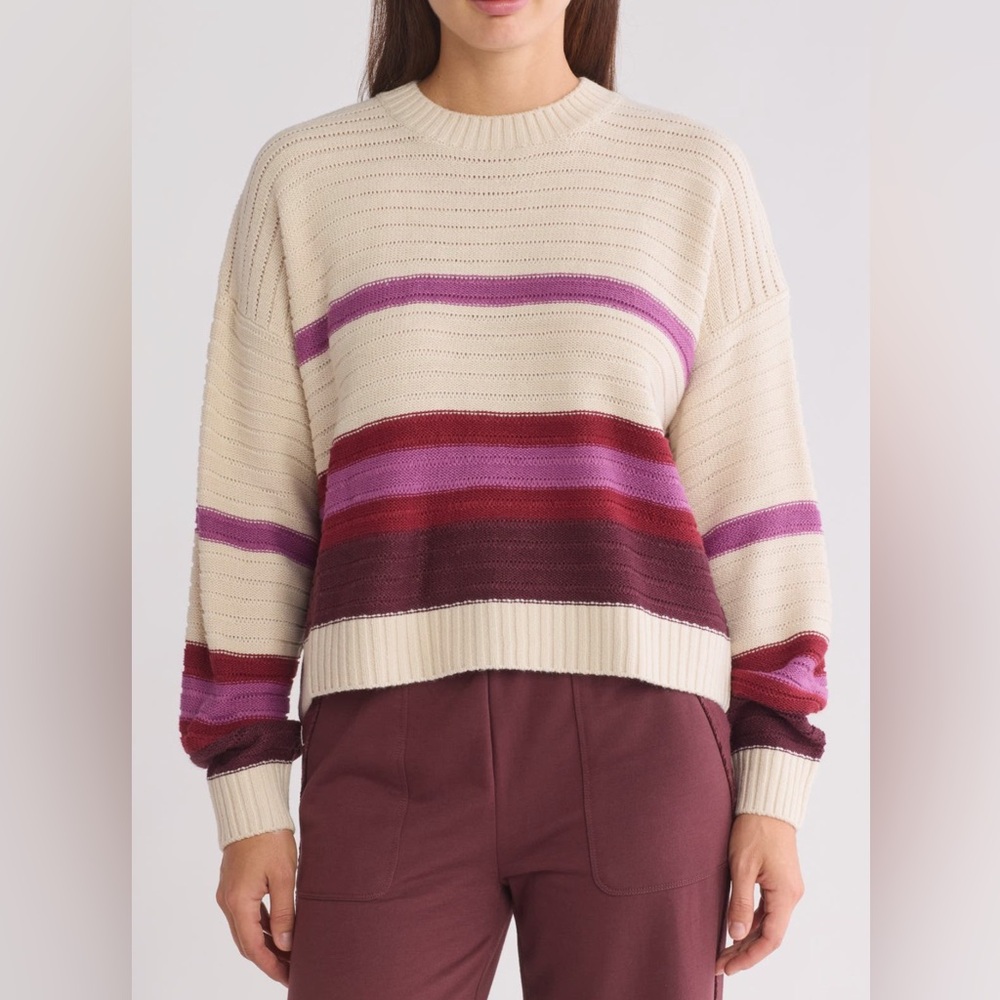 Splendid Jada Stripe Sweater. Ladies M